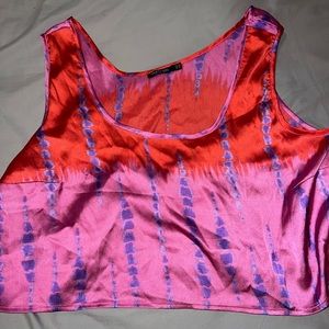 Nasty gal cropped tank top blouse